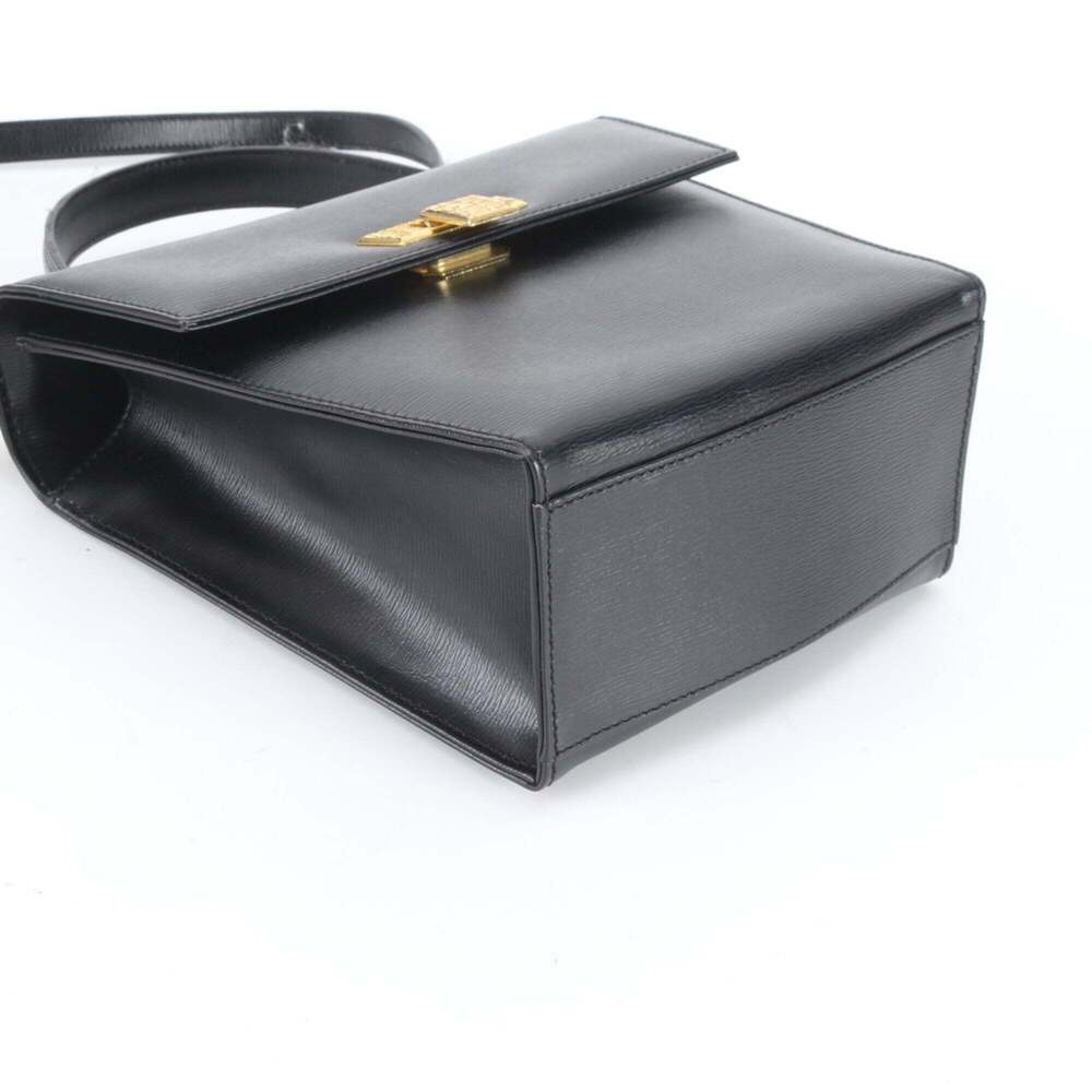 CHRISTIAN DIOR Vintage Black Leather Shoulder Bag - Picture 4 of 8